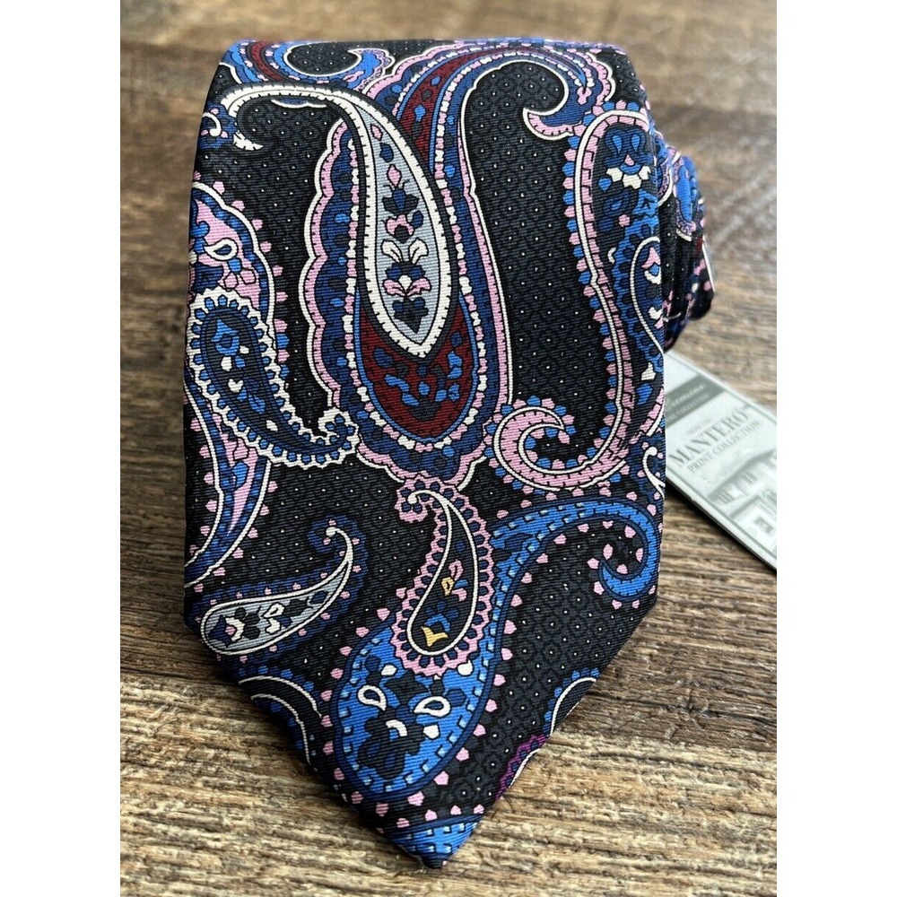 Daniel Cremieux Paisley Tie 100% Silk Handmade In‎ Italy Archive Collection